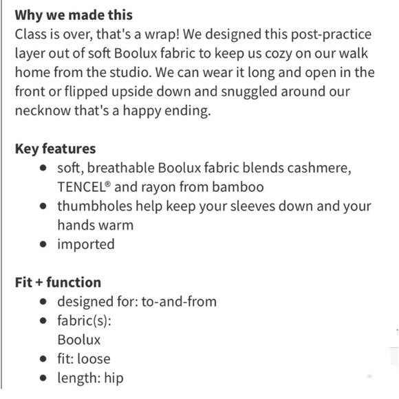 Lululemon Iconic Wrap Sweater - Picture 4 of 12